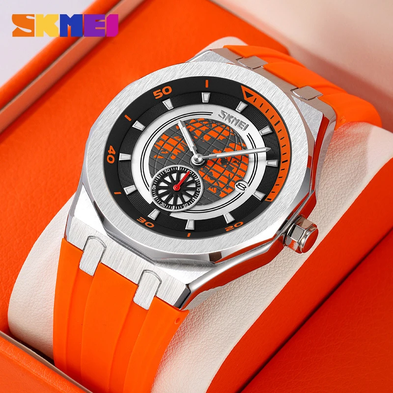 SKMEI Fashion Business Commuter Single Calendar Luminous Watch, Men's Student Sports Waterproof Wristwatch