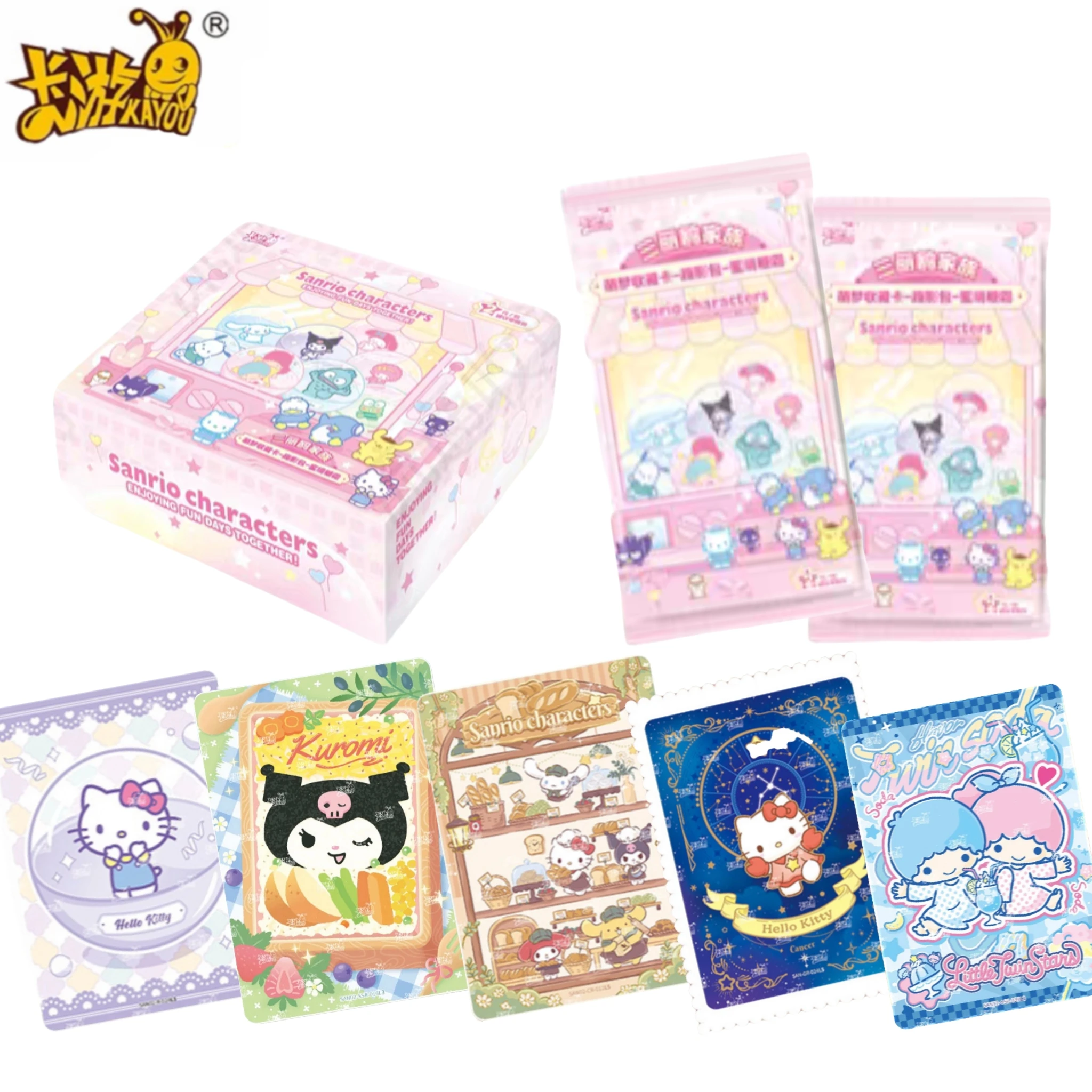 KAYOU Original Authentic Sanrio Exquisite Collection Card Hello Kitty Collection Game Card Toy Children's Gift