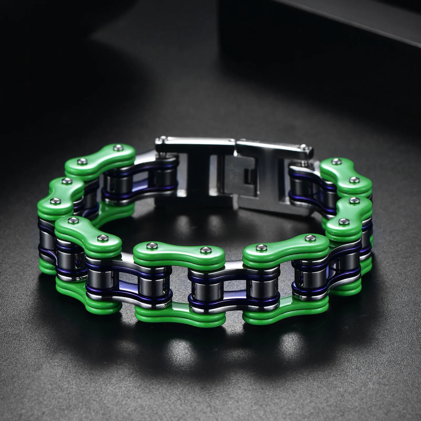 

2025 Personalized Titanium Steel Bicycle Chain for Men, Elegant and Simple Bicycle Chain Bracelet, Motorcycle Chain Accessory