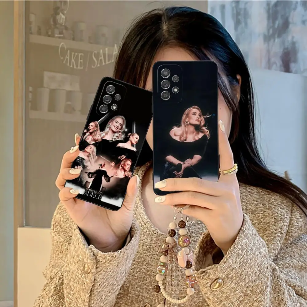 

Модный чехол для телефона Adele Adkins для Samsung Galaxy A73 72 71 70 56 55 54 53 52 36 35 34 23 16 15 5G с цветным принтом, красивый чехол