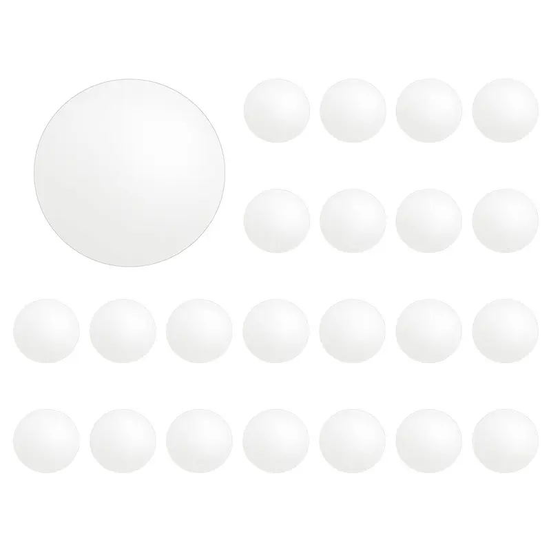 AB46-25 Pieces Acrylic Mini Size Round Mirror Adhesive Small Round Mirror Craft Mirror Tiles For Crafts (3 Inch In Diameter) Dur