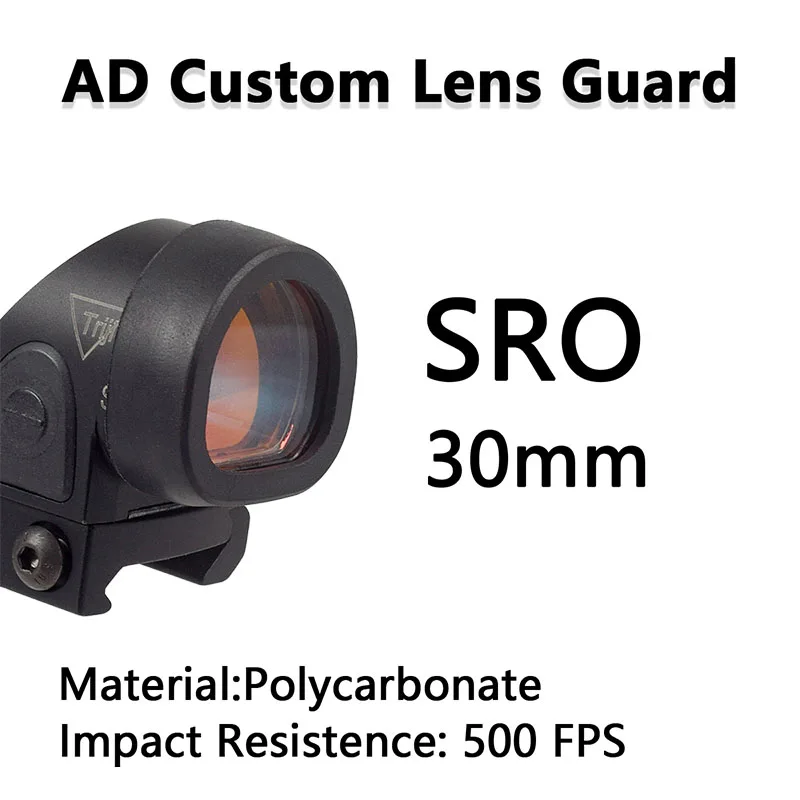 Tactical M300 M600 X300 X300V Protector MRO SRO Hunting Weapon light LED Flashlight AD Custom Lens Guard For 26MM 28MM 30MM 38MM