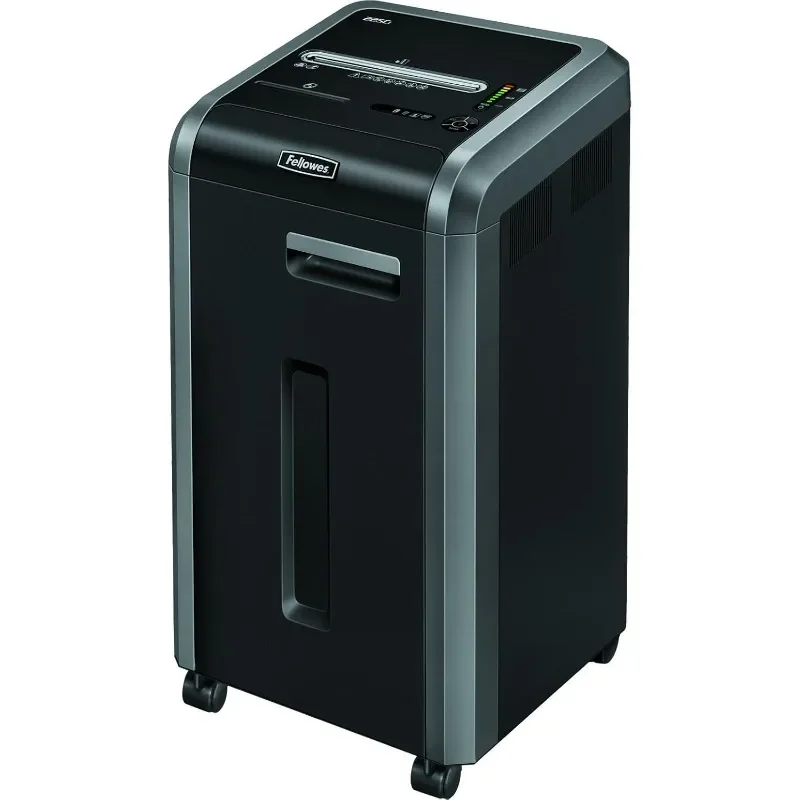 Fellowes Powershred 225Ci 22-Sheet 100% Jam-Proof Crosscut Paper Shredder Commercial Grade for Office, Black 3825001