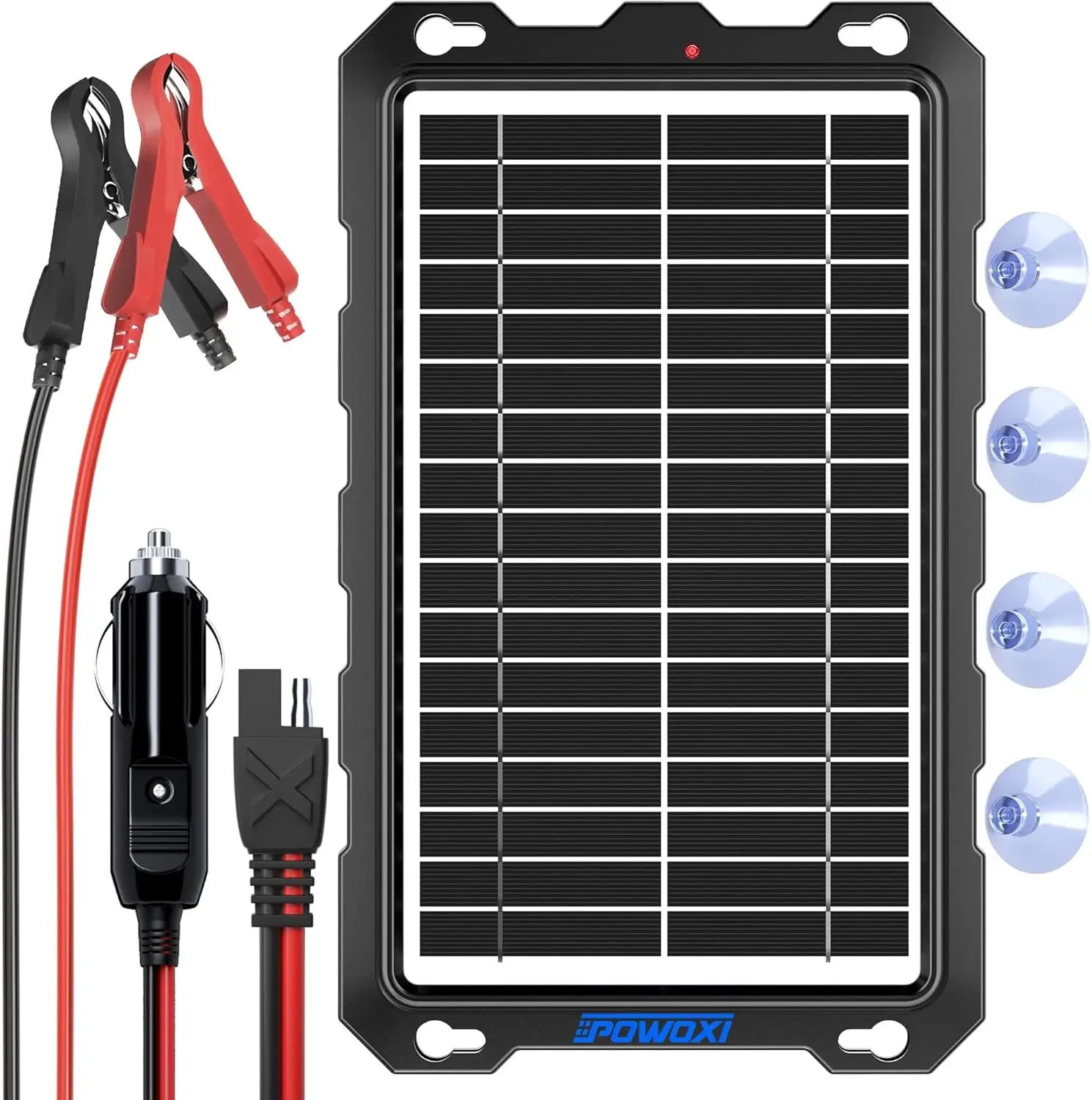 oxi-9W-Solar-Battery-Trickle-Charger-Maintainer -12V Portable Waterproof Solar Panel Trickle Charging Kit For Car,