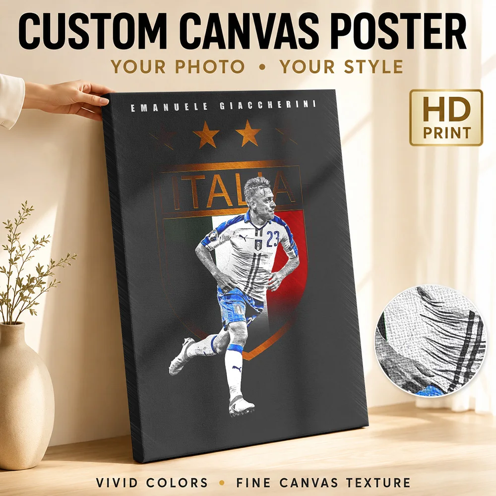 Emanuele Giaccherini Italy Canvas Print Poster Custom Modern Aesthetic Wall Paintings Decoration for Dining Room Ready to Hang