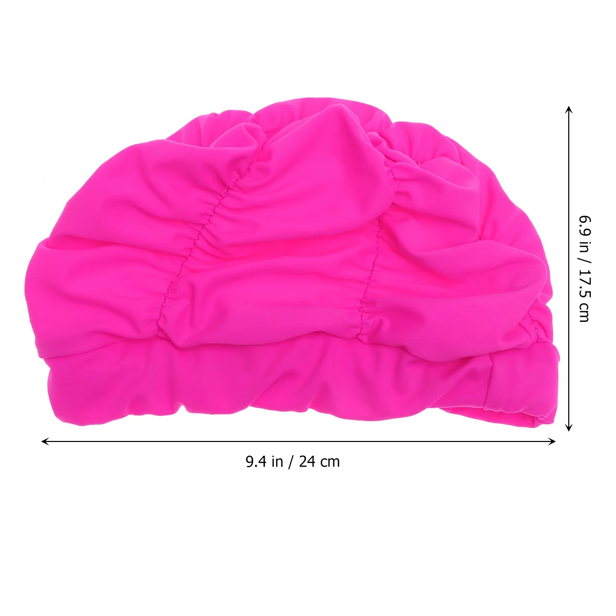 

Pleated Swimming Cap Women Waterproof Swim Hat Lightweight Protection Pool Beach Summer Accessories