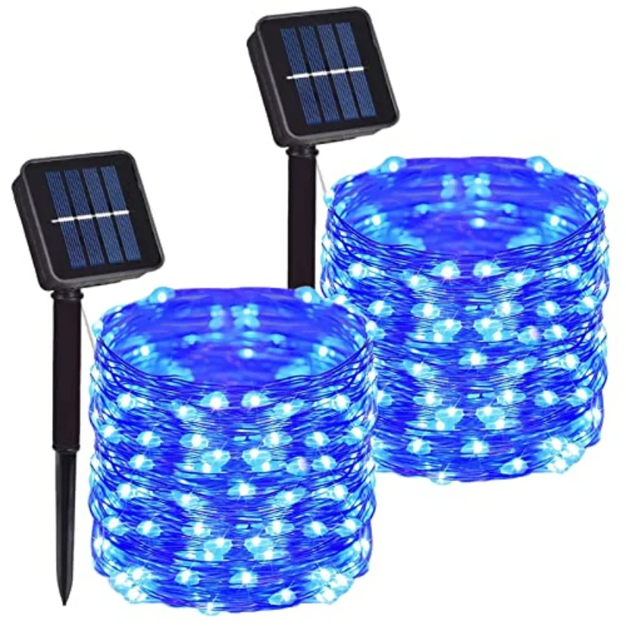 Total 00 LED 66Feet Solar Powered Copper Wire String Lights Outdoor, Waterproof, 8 Modes Fairy Lights for Garden, Patio, Party,