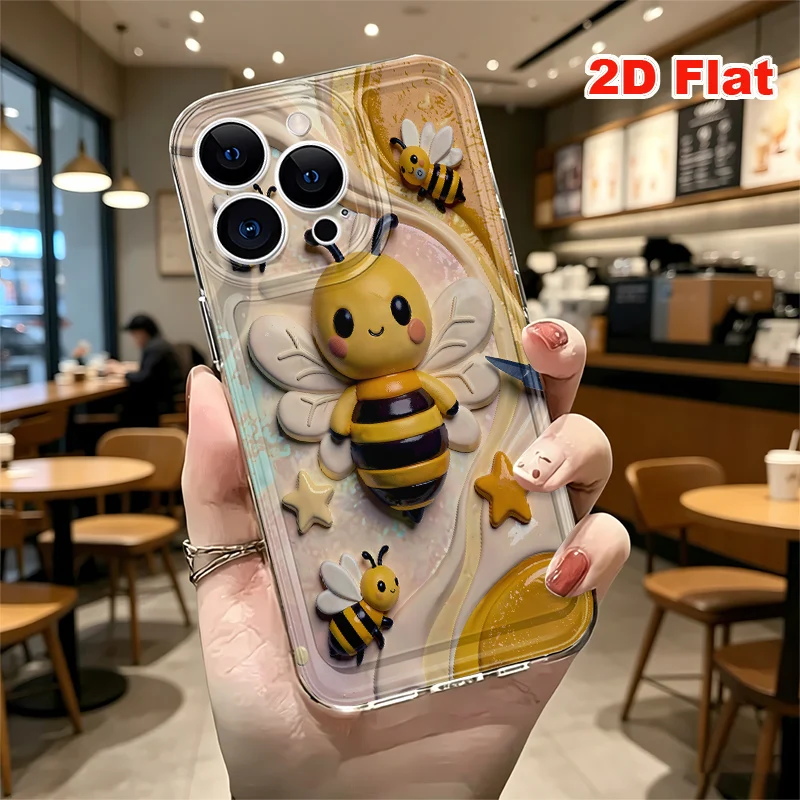 2D Flat Soft Silicone Phone Case For iPhone 17 Pro Max 16 18 Pro 13 11 15 14 Plus 12 17 16E 17Promax Shockproof Transparent Funda Cover