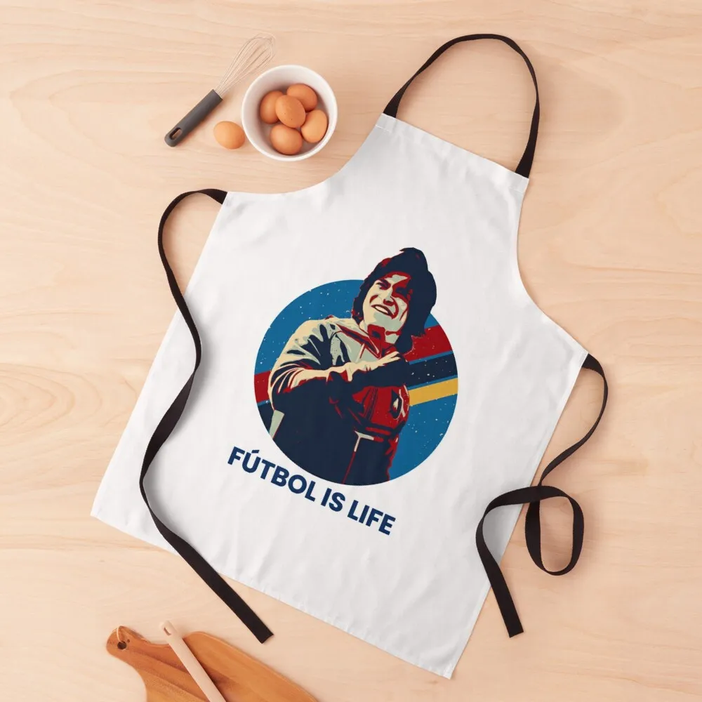 

Futbol is life Apron kitchen item Kitchen Handle For Women chef for man Household Items Useful Apron