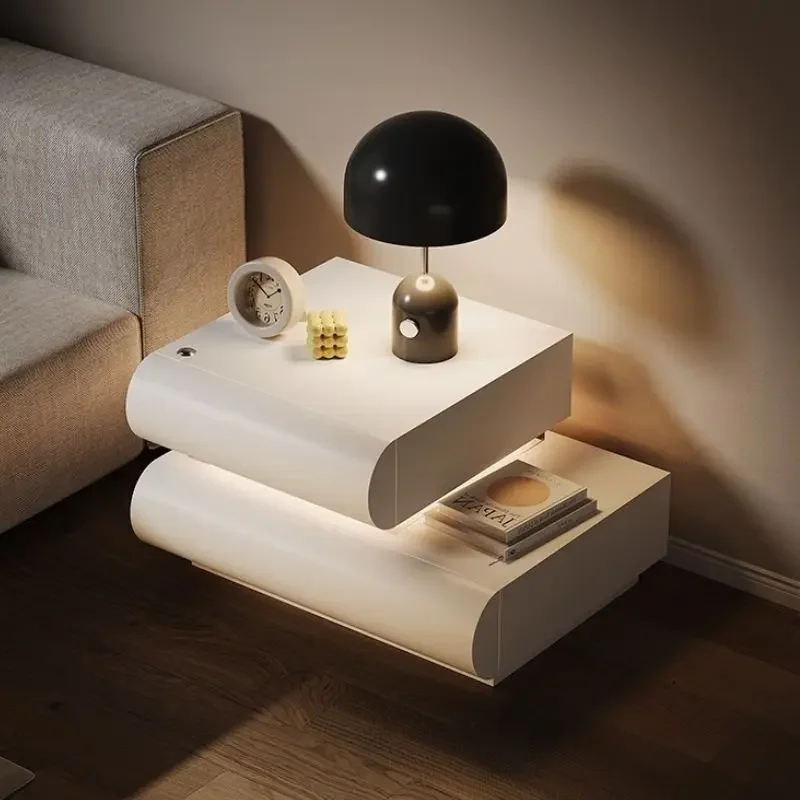 All solid wood bedside table, household integrated cream wind bedside storage cabinet 5