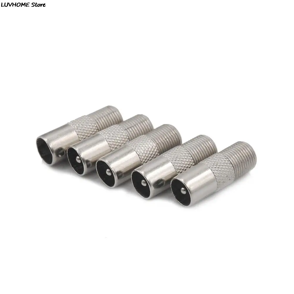 5/10Pcs Stb Quick Plug Rf Coax F Female Naar Rf Mannelijke Connector Tv Antenne Coaxiale Connector F connector Tv Coax Plug Drop Ship