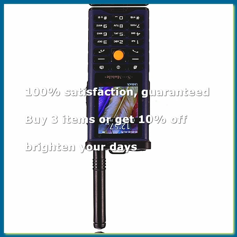 ✿Rugged Outdoor Mobile Phone Big Power Long Standby Antenna Good Signal Four Sim Cards 3D Box Speaker Ebook -Dark Blue