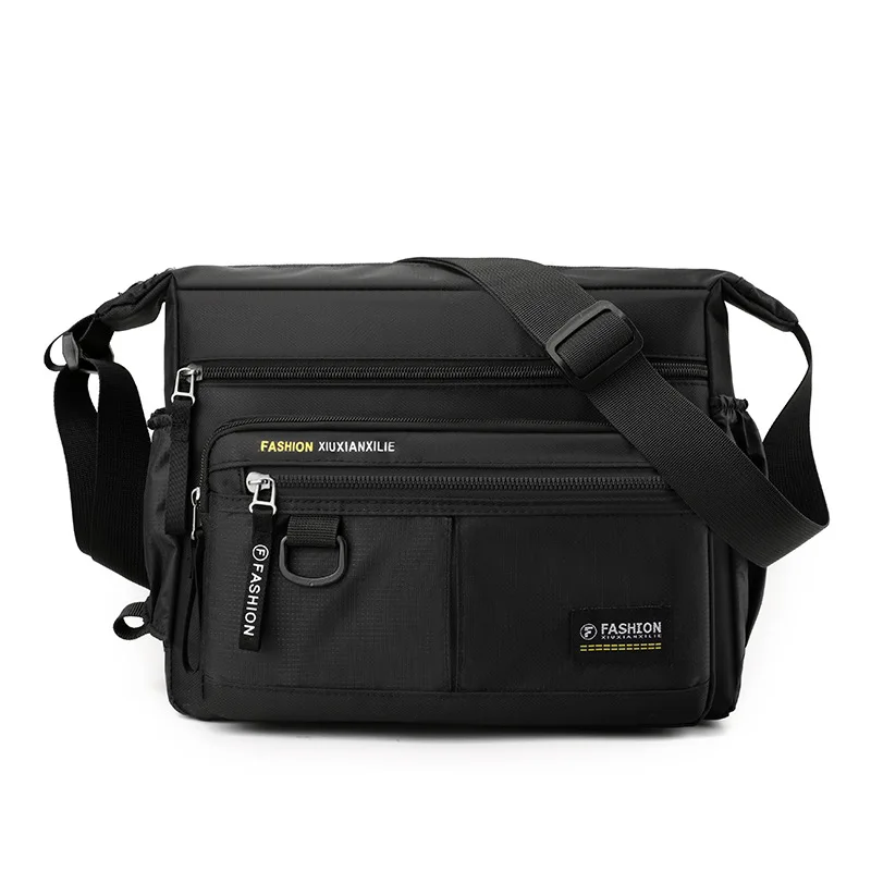 New Men's Single-shoulder Bag, Large-capacity Water-resistant Crossbody Bag, Fashionable and Casual Travel Bag, Loose Change Bag