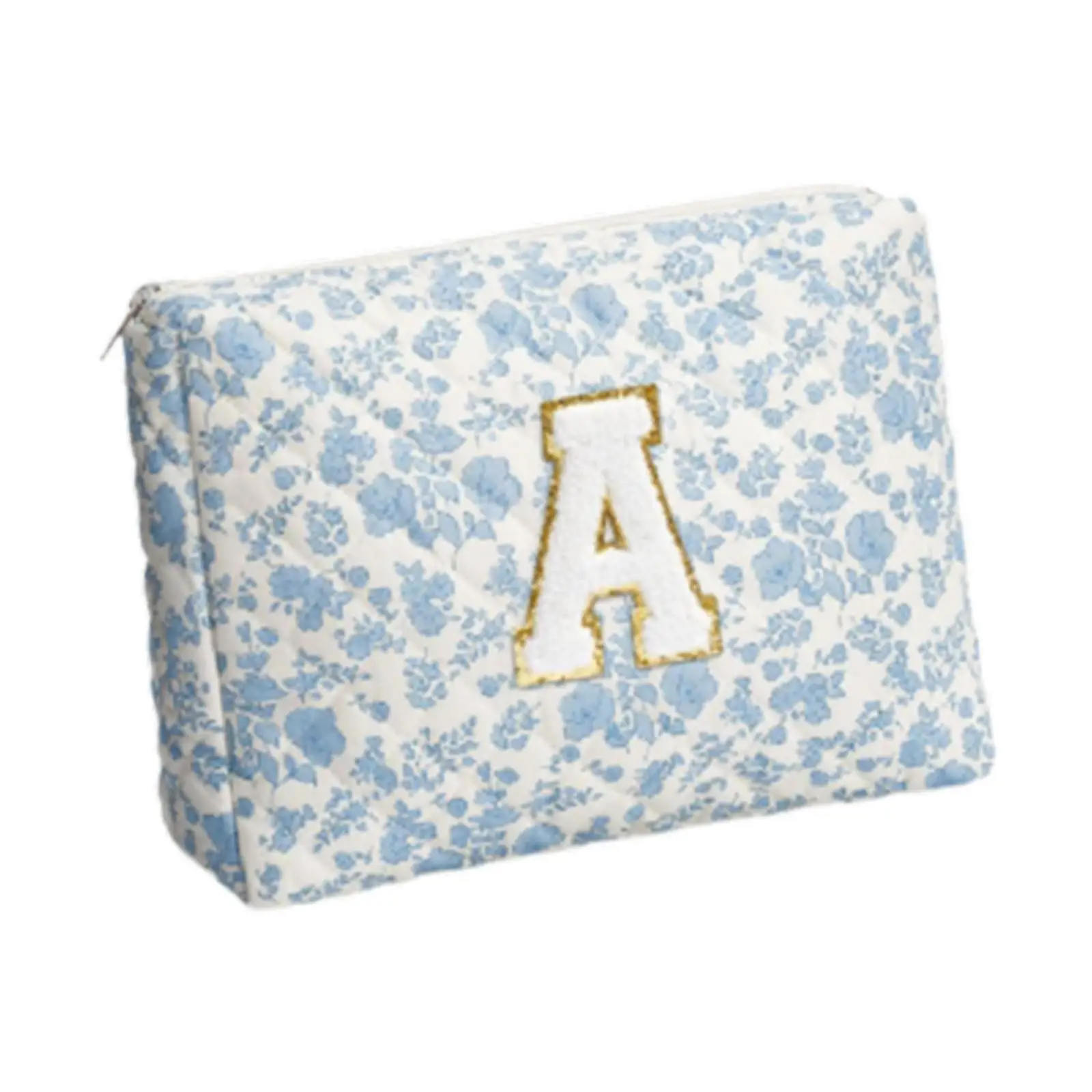 Makeup Bag Portable Floral Design Multifunctional Make up Bag Pouch for Makeup Brush Lipstick Eyebrow Pencil Perfume Gift Idea