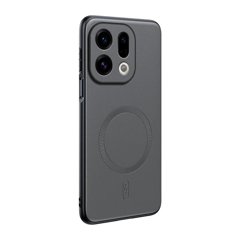 Für OPPO Find X9: Magnetische Lederhülle mit Schutzfunktion, Anti-Fingerabdruck, rutschfest, aus PC+TPU. – Detail 1