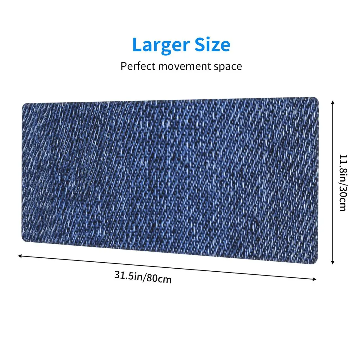 Large Mouse Pad Denim Classic Navy Blue Gamer PC Laptop Mats Keyboard Carpet Computer Gaming Office Accessories Desk Mat