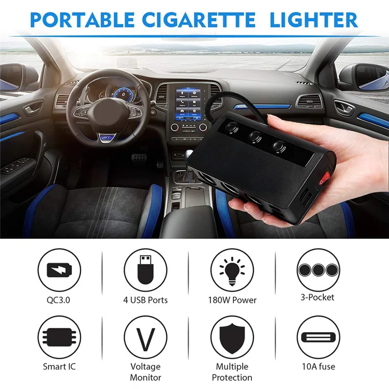 TR24 Car Bluetooth One for Three Car Charger Universal Car Supplies B