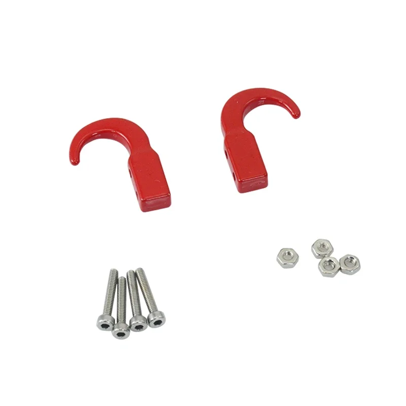 RC Car Metal Trailer Tow Hook Chain Accessories for 1:10 Model Crawler TRX6 Axial SCX10 90046 AXI03007 Redcat MST