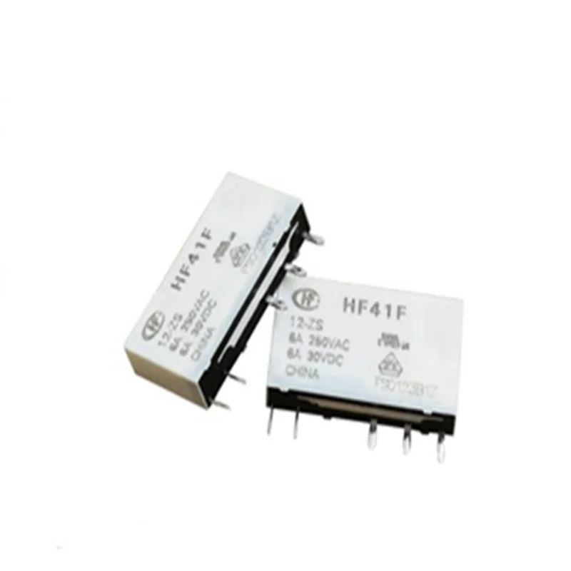 100%New Relay 20PCS/lLOT  HF41F 5-ZS   HF41F 12-ZS   HF41F 24-ZS  HF41F-12-ZS  HF41F 5 ZS  HF41F-24-ZSG  HF41F 24 ZSG  6A  5PIN