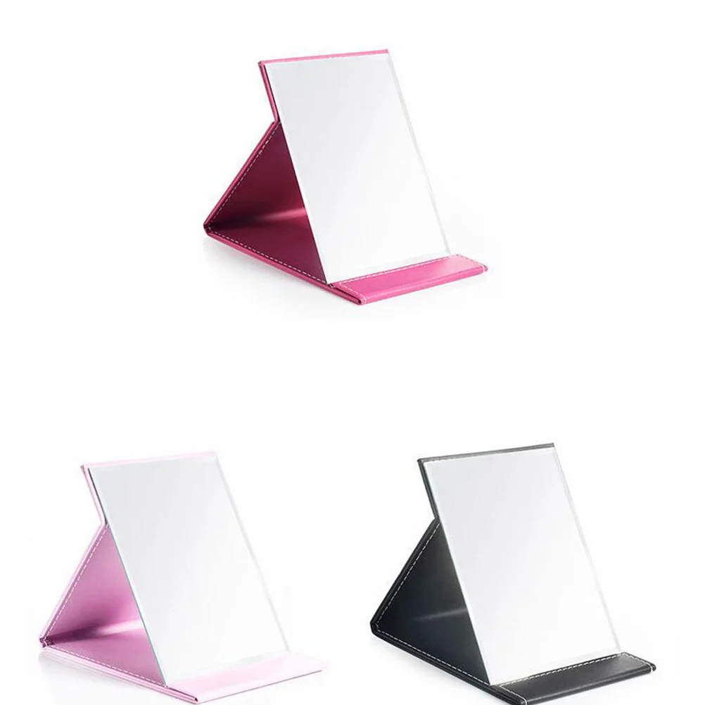

Foldable Makeup Mirror Pink Size L Fashion Mirror Portable Travel Accessory Makeup Accessories