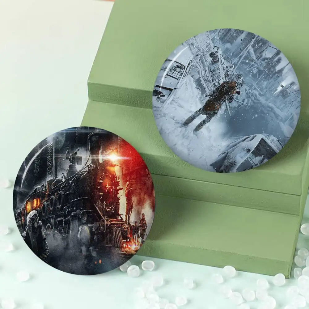 Video Game M-Metro E-Exodus New  Brooches Soft Button Pin Funny Silly Gnarpy on A Skateboard Meme Badge Gamer Collection Gifts