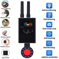 G768 Profession RF Signal Detector Anti-Spy Tapping Anti Detector Eavesdropping Pinhole Audio Bug GPS Tracker GSM Device Finder