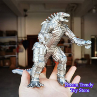 17cm Gold Mechagodzilla Vs Kong Giant Godzilla Toy Action Figure King of The Monster Movable Joints Dinosaur Boy Kids Gift
