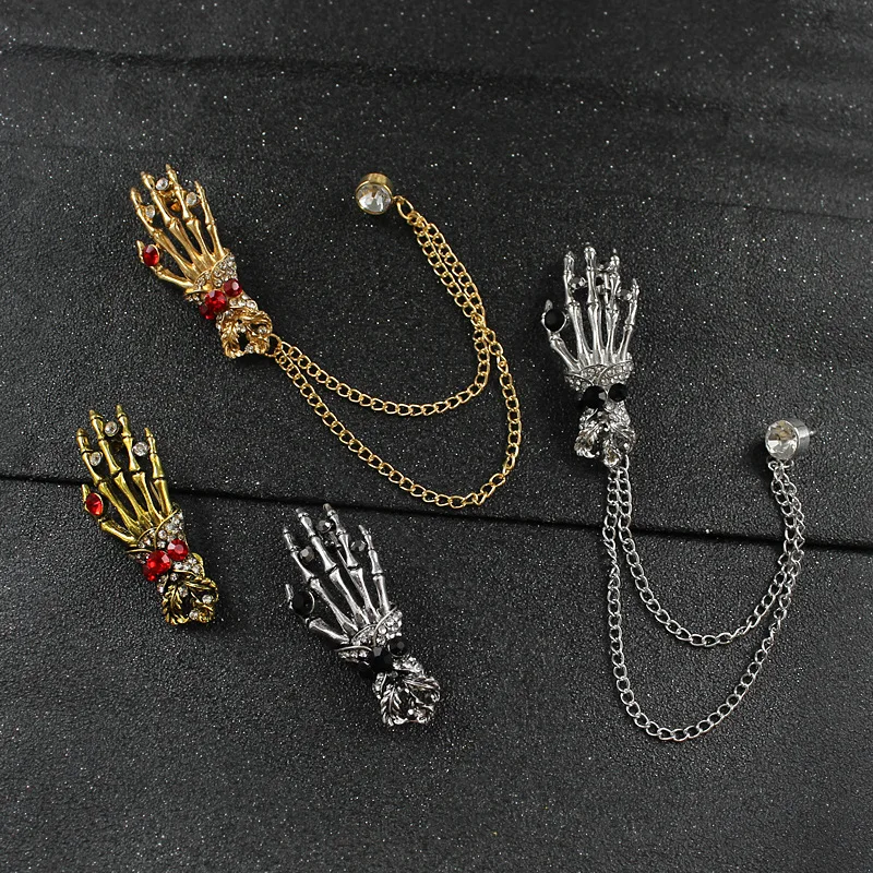 هيكل تيرو اليدوي للرجال والنساء ، سبائك الزنك ، الكريستال ، الفخامة ، التصميم العصري ، الهدايا والمجوهرات ، دبوس الحفلة ، إكسسوارات الملابس ، 1