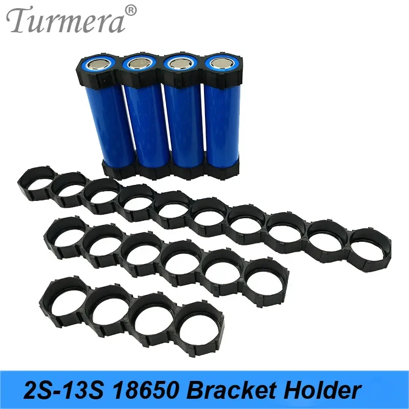 Turmera 10Piece 18650 Lithium Battery Holder Bracket 18650 Spacer Assembly Group Module DIY Battery Box Case Pack Splice Bracket