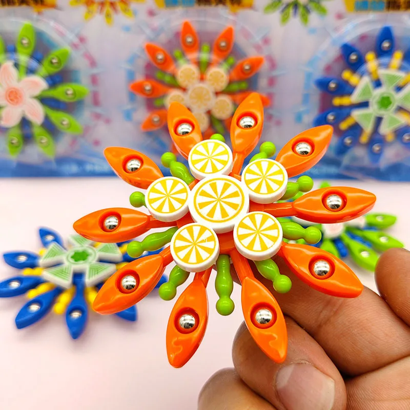 Hand Spinner Edc Zappeln Spielzeug Kunststoff Finger Kreisel Fingers pitze Stahlkugel Drucken tlastung Kreisel Jungen Puzzle rotierende Spielzeug Geschenk