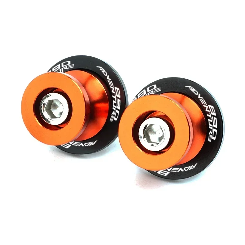 ل KTM 790ADV 790 ADVENTURE 2019 2020 890ADV R 2021 2022 CNC دراجة نارية الملحقات M10 Swingarm بكرات المتزلجون حامل مسامير