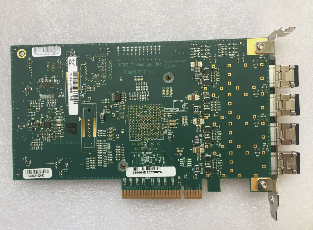 adapter Card for ATTO Celerity FC-84EN 8Gb/s Fiber Fibre Channel PCIe with modules