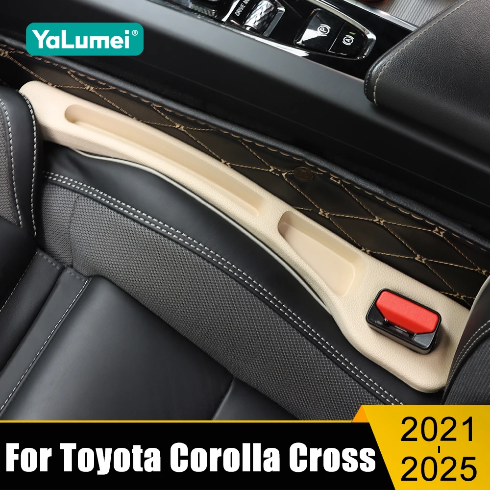 For Toyota Corolla Cross XG10 2021 2022 2023 2024 2025 2026 Hybrid Car Seat Gap Anti-leak Stopper Strip Slot Seat Gap Organizer