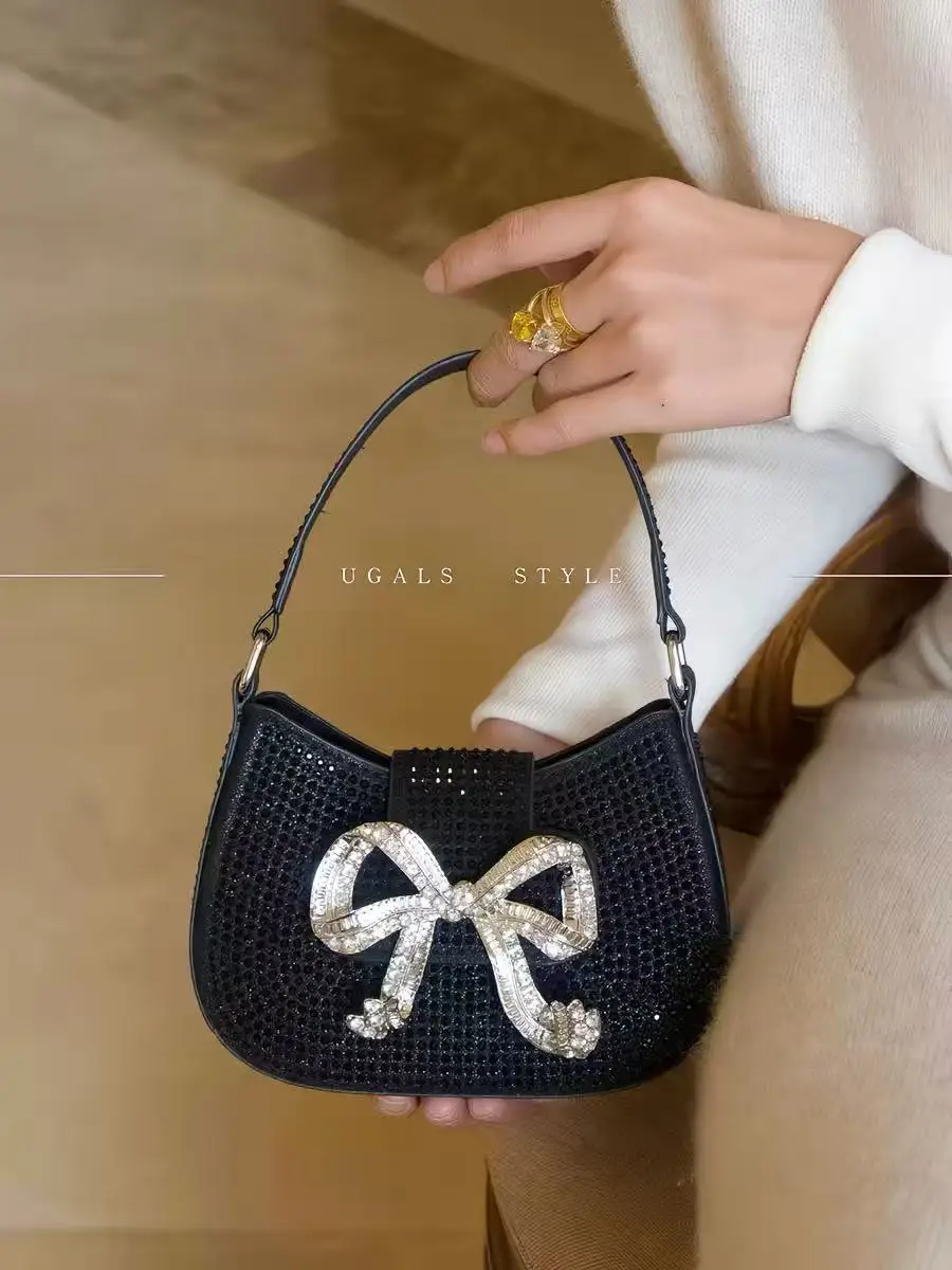 

Блестящая мини-сумка с блестками и стразами, женская сумочка, роскошная модная вечерняя сумка, клатч для свадебной вечеринки, сумка через плечо