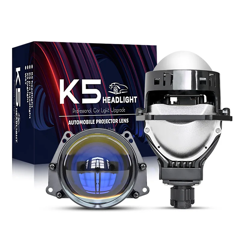 

Car LED headlight 3 inch bifocal lens 65W high power car light led lens headlight 12V24V