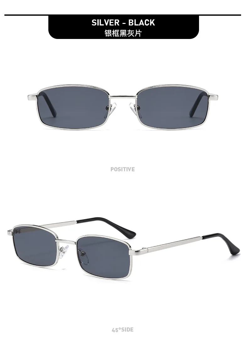 Quadratische Brille mit kleinem Rahmen, UV-Schutz-Sonnenbrille, modisch und vielseitig1008 – Detail 17
