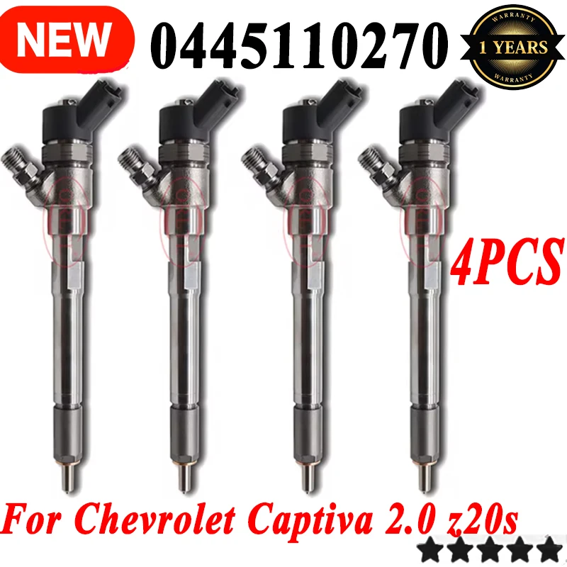 4PCS 0445110270 NEW DIESEL FUEL INJECTOR 0 445 110 270 Nozzle 0986435153 0986435238 For Chevrolet Captiva 96440397 15062057F