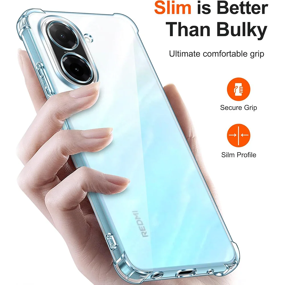 

Shockproof Case For Xiaomi Redmi A3 Pro A1 A2 Plus A1+ A2+ A 1 2 3 Silicone Soft Clear Ultra Thin Back Cover Luxury Shell Slim