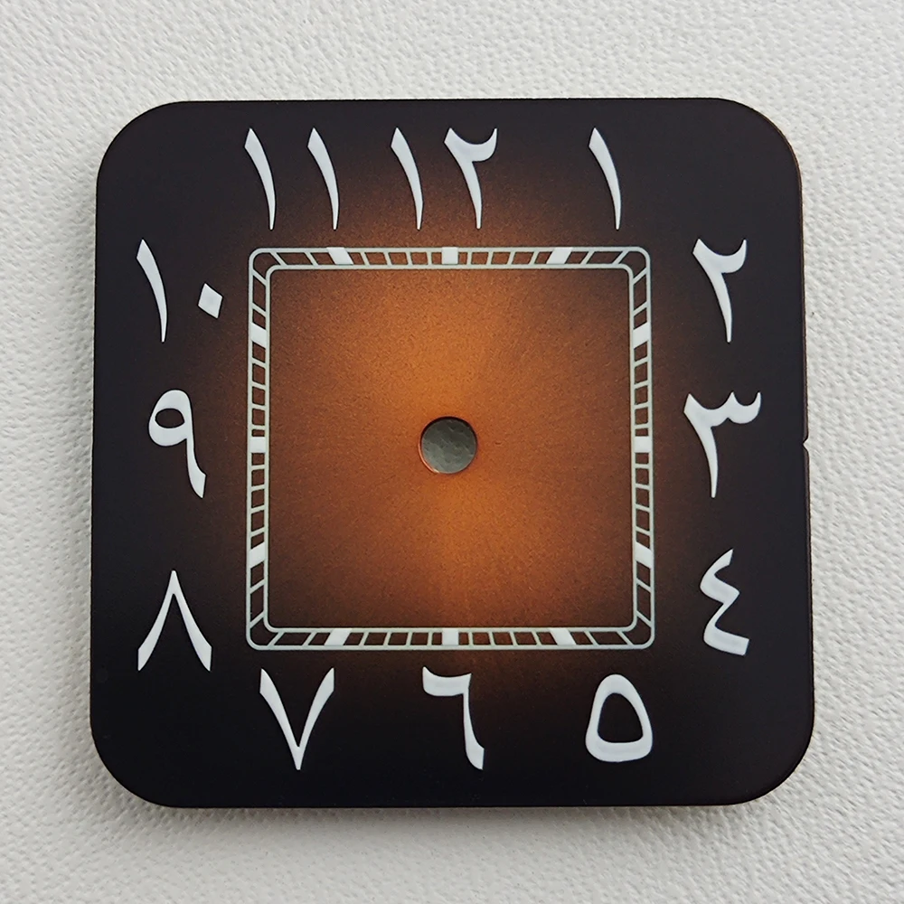 Nh35 dial nh36 dial relógio dial nh35 mostrador quadrado numeral árabe relógio masculino dial caber nh35 movimento acessórios de relógio