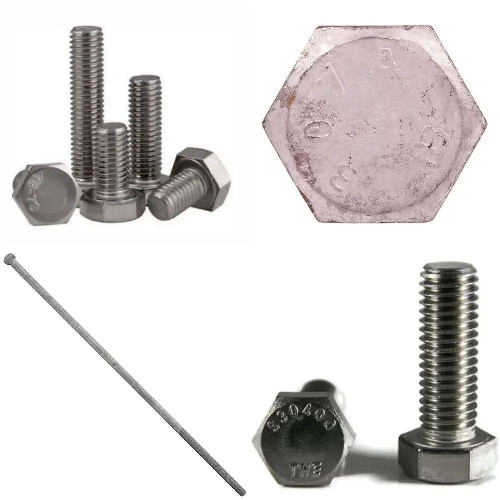 

Stainless Steel M6 x 60mm Fully Threaded Hex Head Cap Screws, Coarse Thread, 316 Grade, 100 Pieces