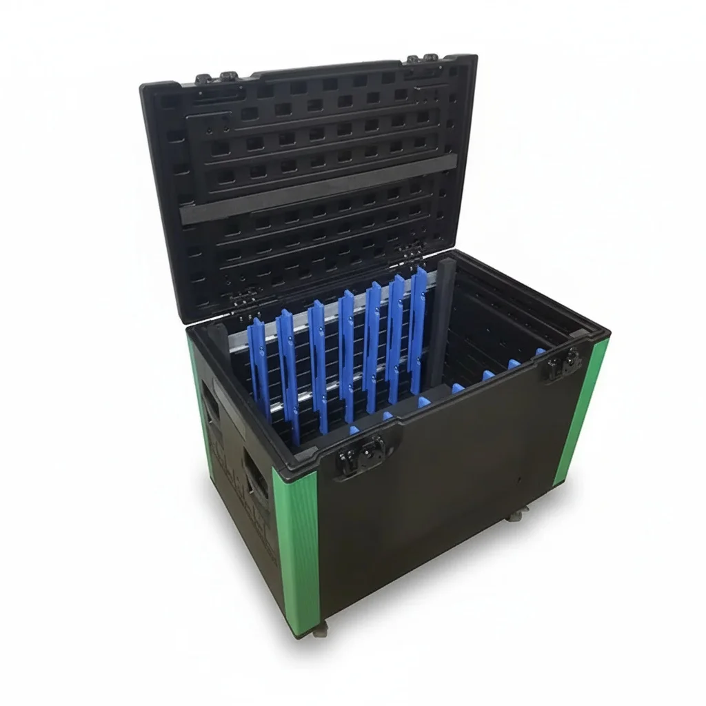 

DJ Flight Case, HDPE Foldable Equipment Case, fit for 8 LED Display Screens, Par Lights and Mixer, Stage Trunk, 1050x520mm