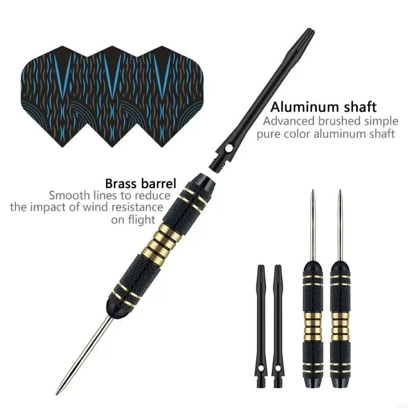 

X9FF 1 Set Steel Tip Brass Professional Steel Tip Brass Set 22g Set