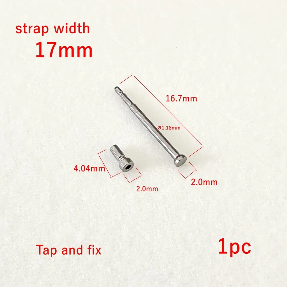 Suitable for J12 ceramic watch strap accessories, stainless steel locking pins, tapping and fixing pins, 13/17 strap width