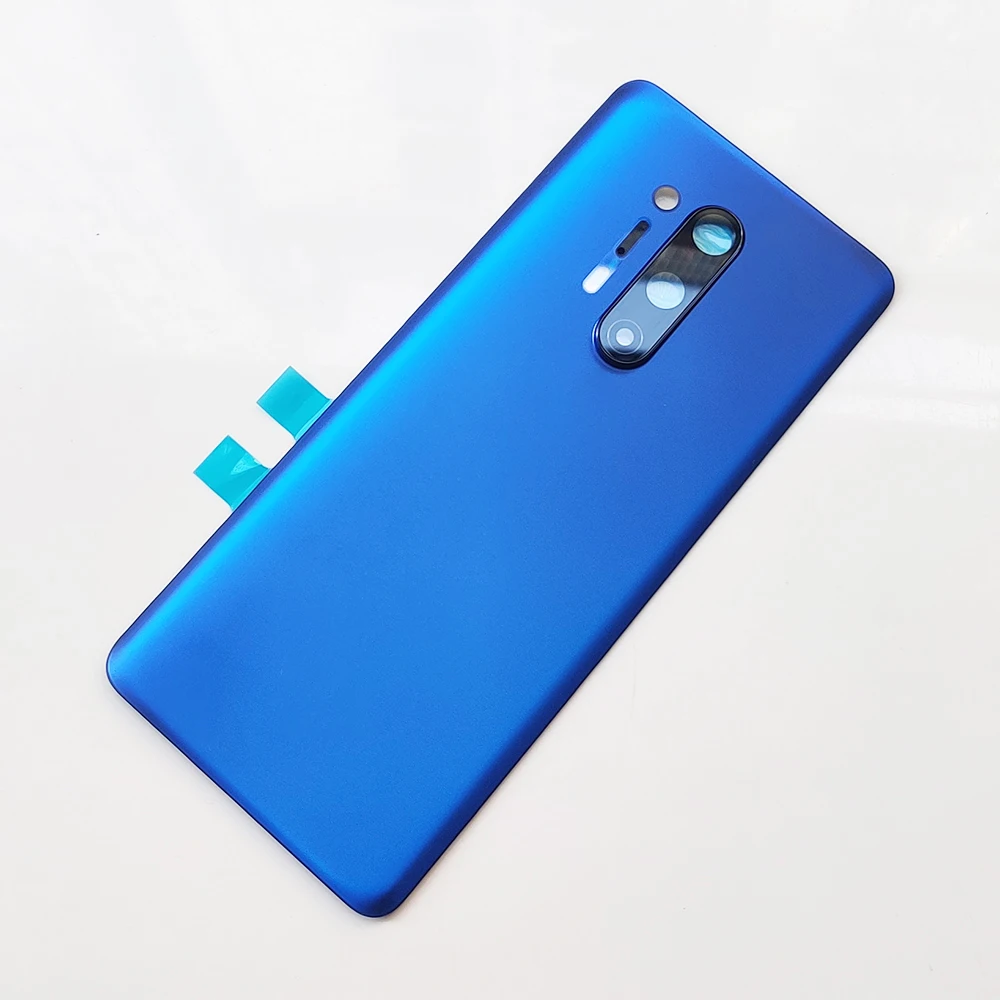 A+ Back Glass Cover For OnePlus 8 Pro Back Door Replacement Battery Case, Rear Housing Cover One Plus 8 Pro + Camera Lens