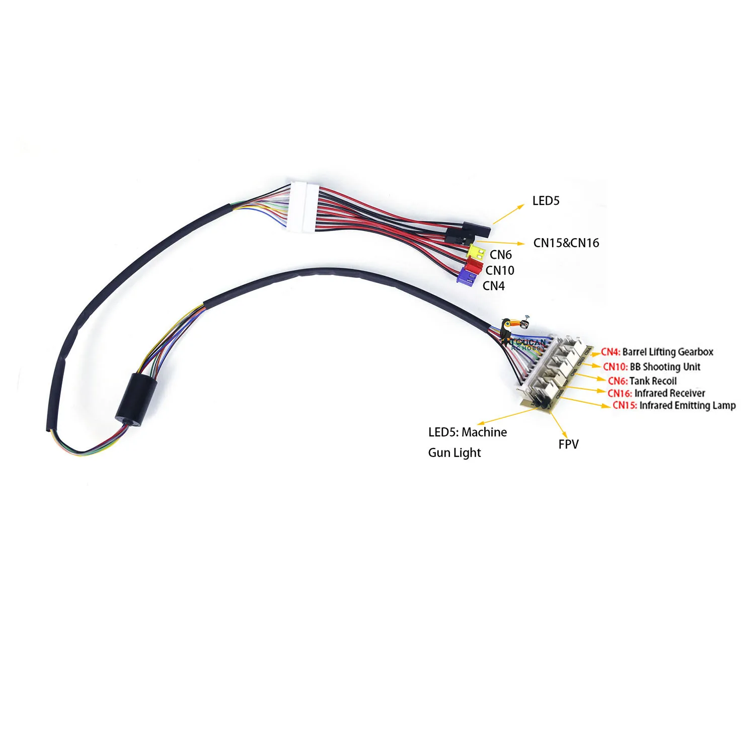 Heng Long akcesoria elektryczny pierścień ślizgowy 360 ° obrotowy zapasowy do 1/16 zbiornik RC TK7.1 pojazd zabawka płyta główna część Model TH22887