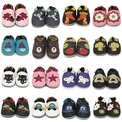 003Carozoo-zapatos de piel de oveja para bebé, zapatillas de suela suave para niño pequeño de hasta 4 años, primeros pasos