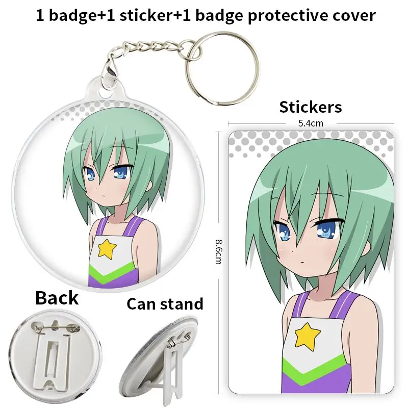 Iwasaki Minami Game أنيمي شخصية شارة بروش مرساة الأجهزة الطرفية دبوس التلبيب هدية عيد ميلاد قبعة حقيبة مدرسية الموضة