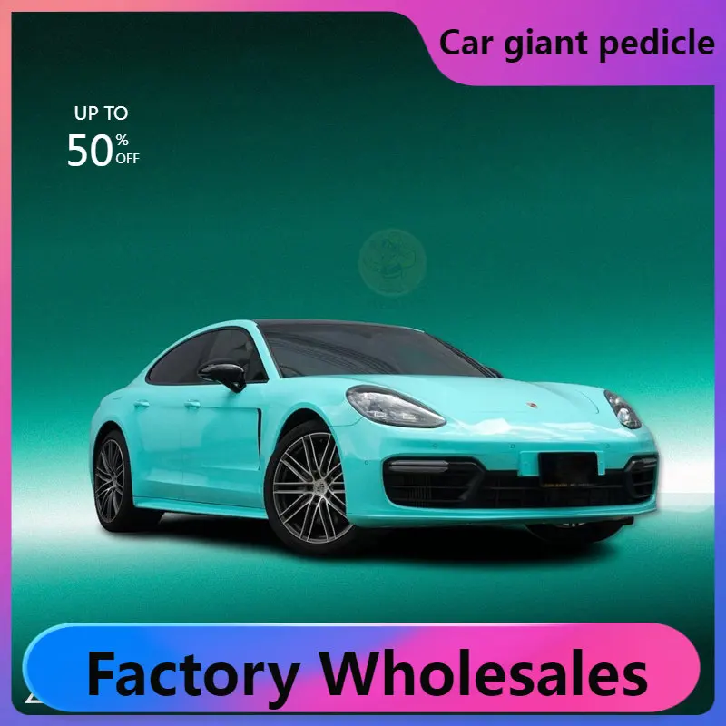 ZHUAIYA Tiffany Blue Hyper Gloss vinyl wrap film Vehicle wrapping for car wrap Bubble free easy install 1.52x18M