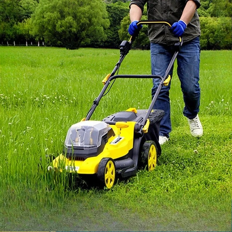 Lithium‑ion Hand‑push Electric Lawn Mower, Grass Cutter for Household Garden and Community Lawn Use