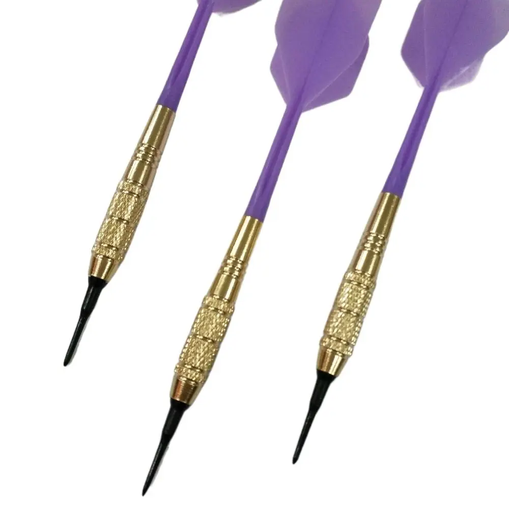 3PCS Throwing 2BA Darts Tail Anti-fall Soft Darts Flights Plastic Shafts Transparent Entertainment